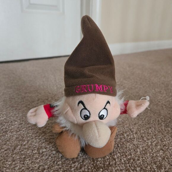 Disney Grumpy Plush Stuffed Animal 9 inch - Picture 4 of 5